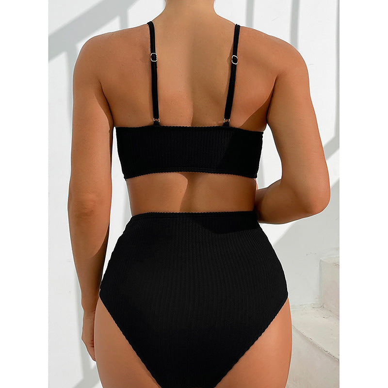 Chic Stripe Sophie Laurie Bikini Two-Piece Swimsuit