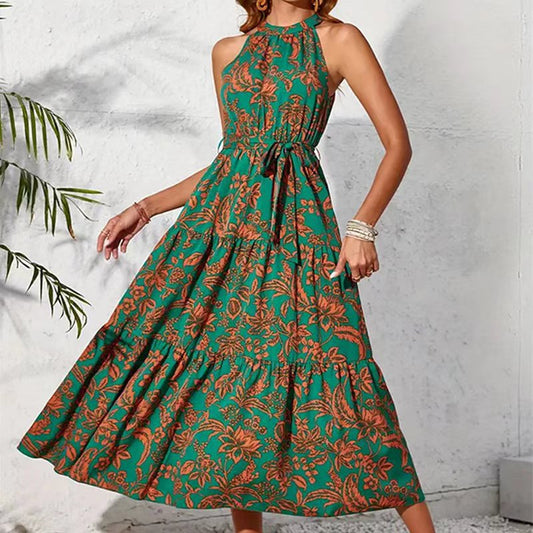 Boho Floral Sophie Laurie Sleeveless Summer Dress