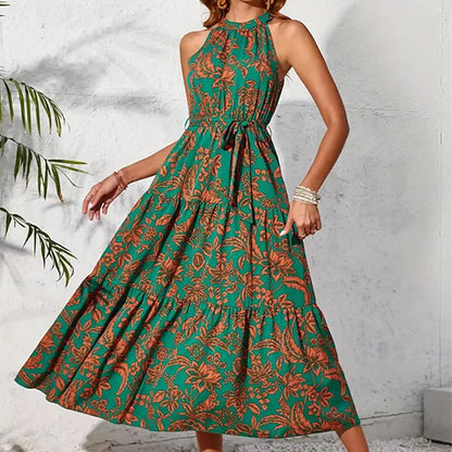 Boho Floral Sophie Laurie Sleeveless Summer Dress