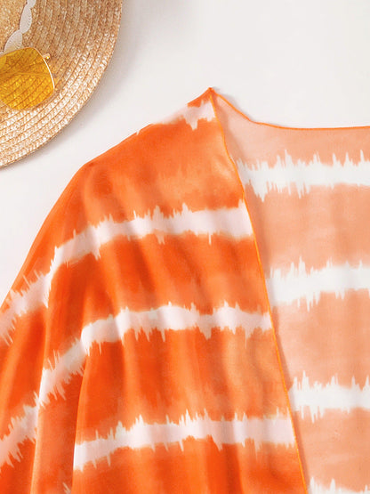 Vibrant Chiffon Three Piece Swimsuit by Sophie Laurie