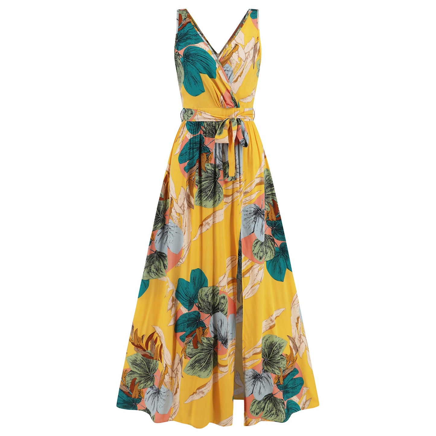 Floral V-Neck Maxi Dress by Sophie Laurie