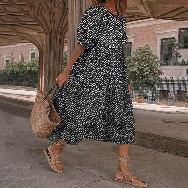 Floral Print Sophie Laurie Summer Midi Dress