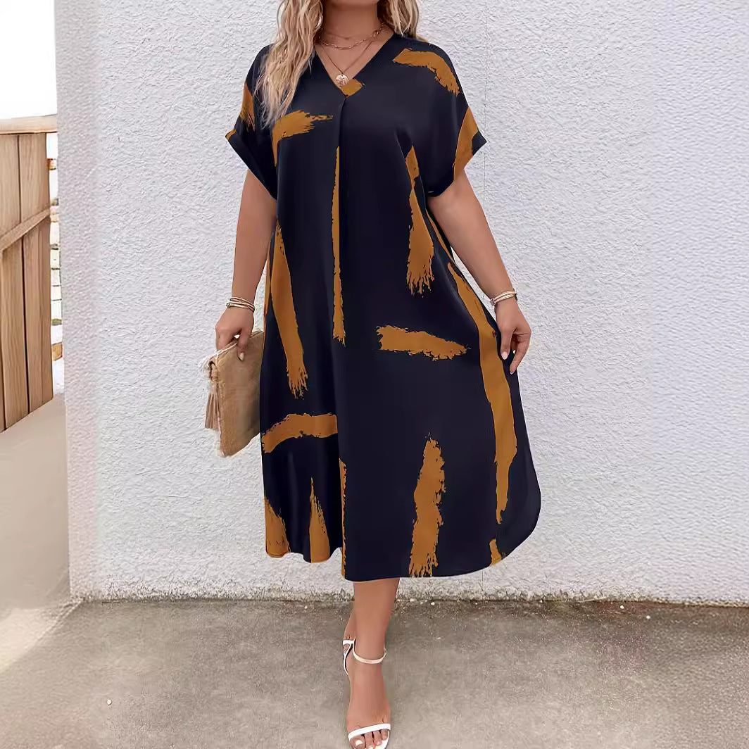 Modern Geometric Sophie Laurie Dolman Maxi Dress