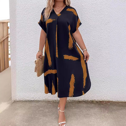 Modern Geometric Sophie Laurie Dolman Maxi Dress