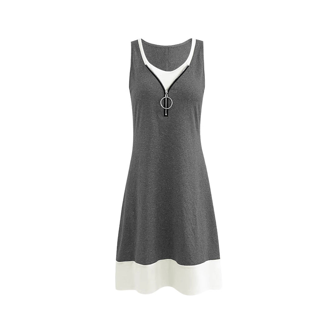 Elegant Sleeveless Vest Dress by Sophie Laurie