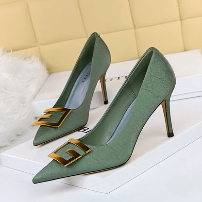 Elegant Sequin Stiletto Heels by Sophie Laurie