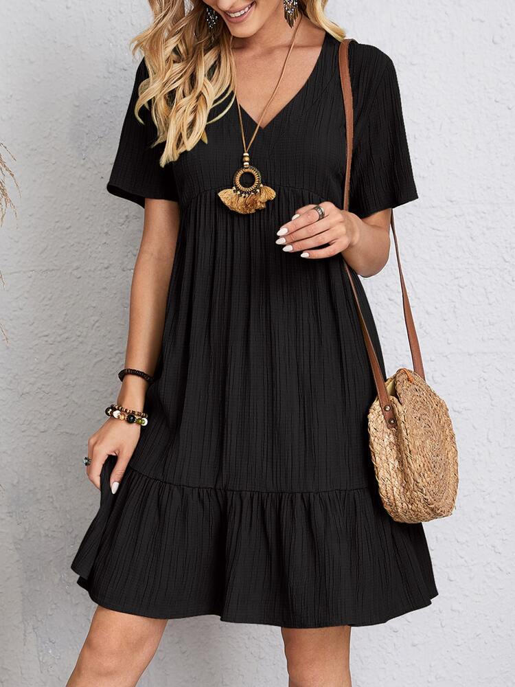 Chic Summer V-Neck Dress by Sophie Laurie