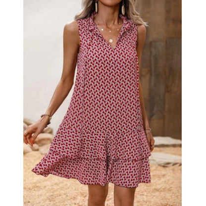Boho Printed Sleeveless Dress by Sophie Laurie