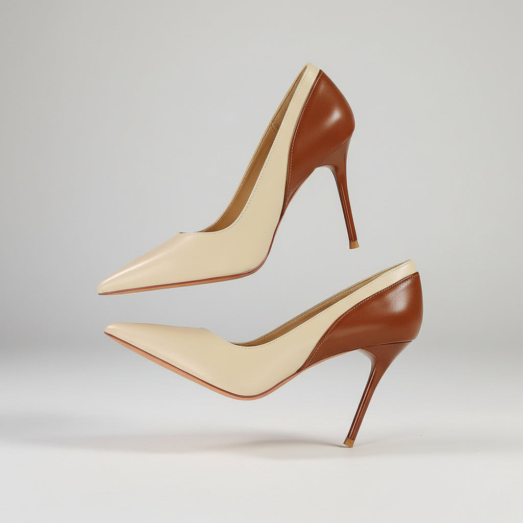 Retro Colorblock Stilettos by Sophie Laurie