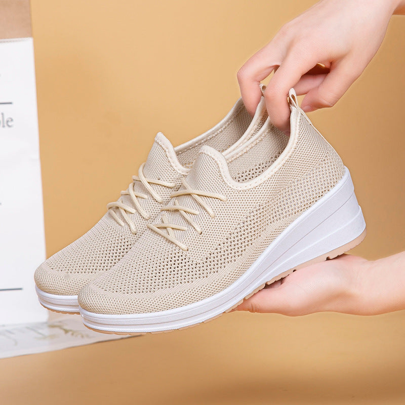 Breathable Mesh Platform Wedges by Sophie Laurie