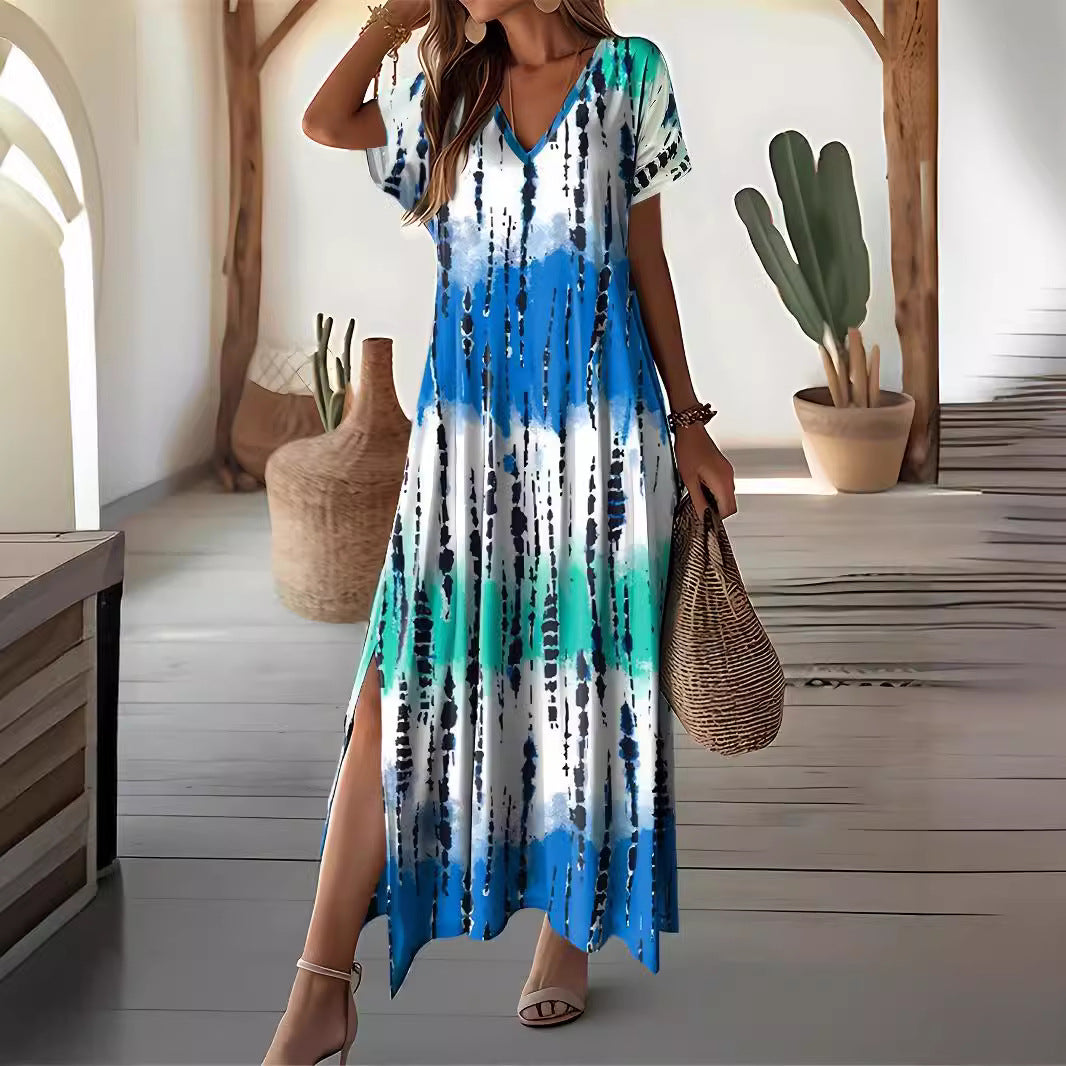 Chic Tie-Dye Maxi Dress Sophie Laurie