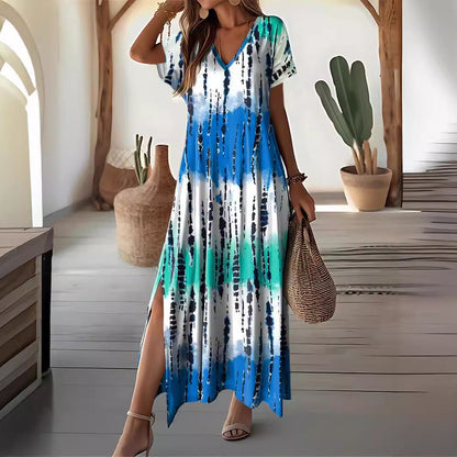 Chic Tie-Dye Maxi Dress Sophie Laurie