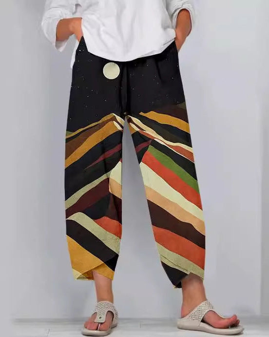Artful Linen Sophie Laurie 3D Pattern Pants