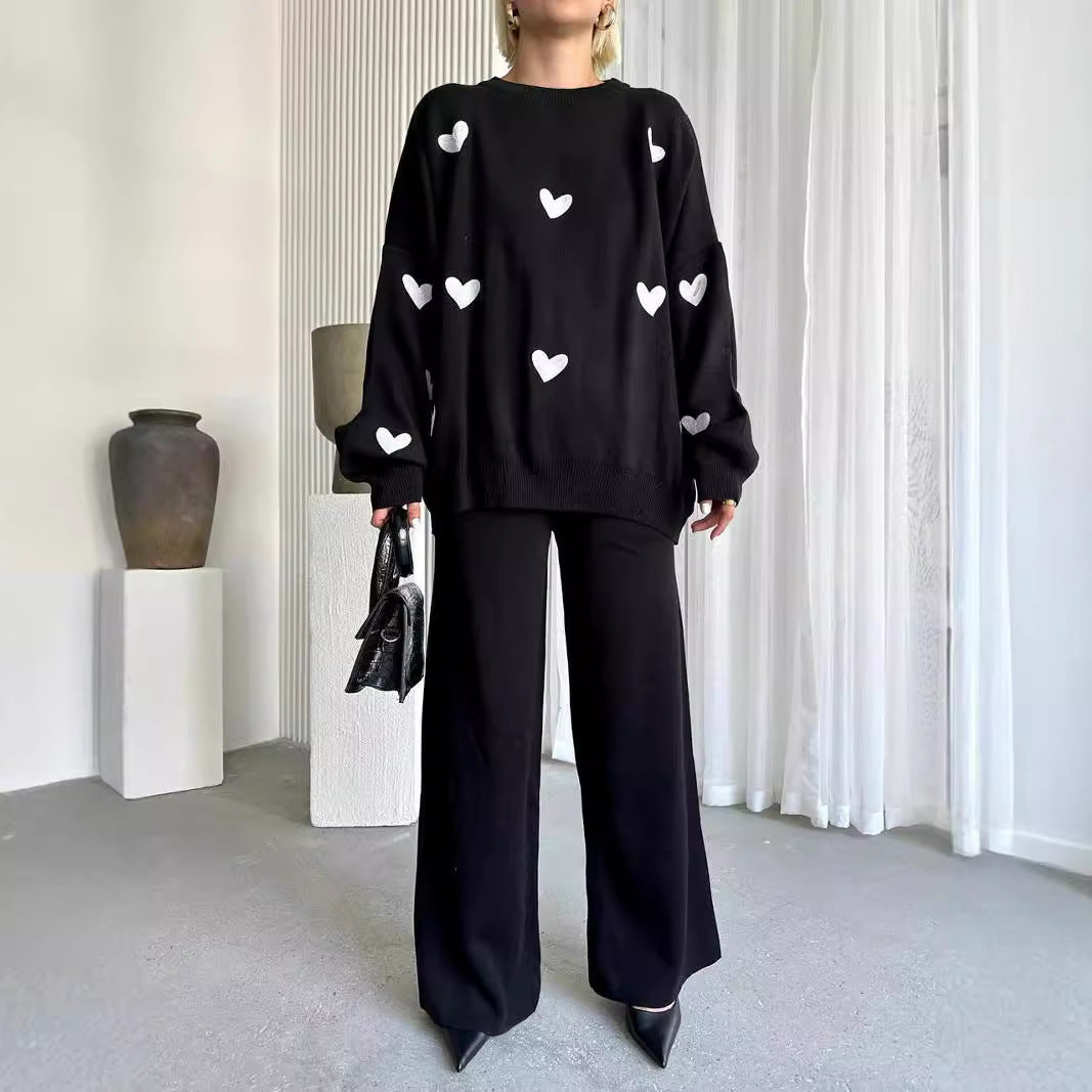 Chic Heart Knit Set by Sophie Laurie