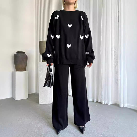Chic Heart Knit Set by Sophie Laurie