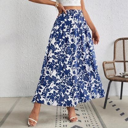 Chic Floral Pleated Skirt by Sophie Laurie
