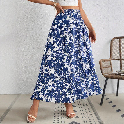 Chic Floral Pleated Skirt by Sophie Laurie