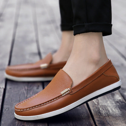 Breathable Leather Loafers Sophie Laurie Men’s Shoes