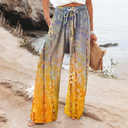 Boho Botanical Sophie Laurie Women's Wide-Leg Pants