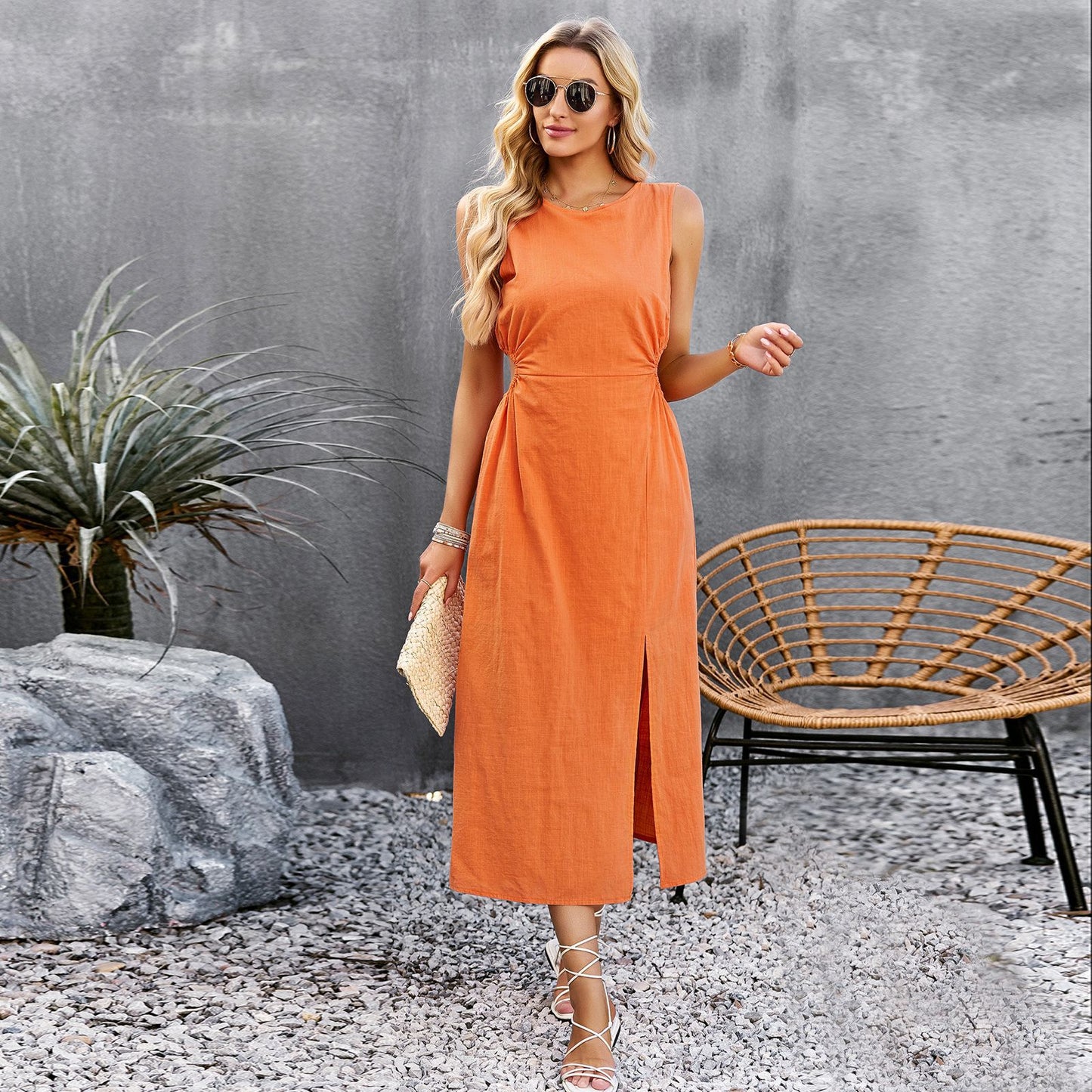 Chic Sophie Laurie Sleeveless Summer Midi Dress