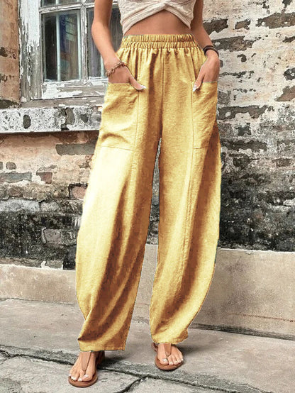 Relaxed Fit Sophie Laurie Harem Pants with Pockets