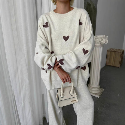 Chic Heart Knit Set by Sophie Laurie