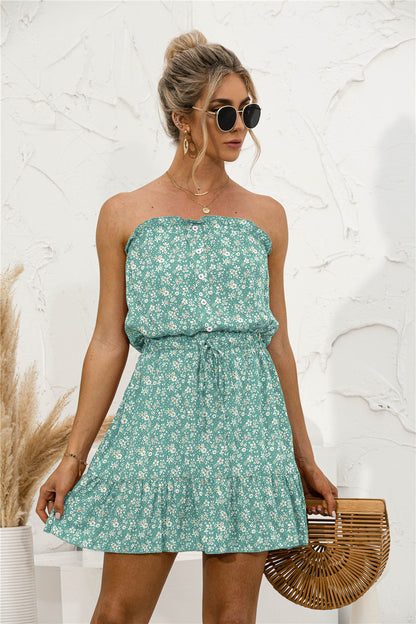 Floral Tube Top Dress by Sophie Laurie