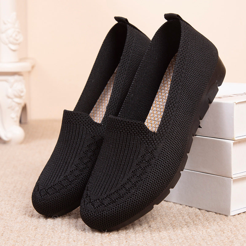 Breathable Sophie Laurie Net Cloth Slip-On Shoes