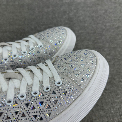Rhinestone Suede Sneakers by Sophie Laurie