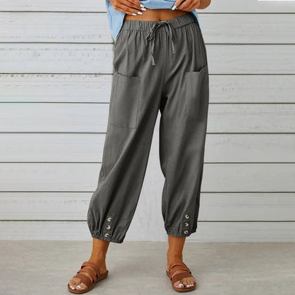 Relaxed Cotton Linen Pants Sophie Laurie