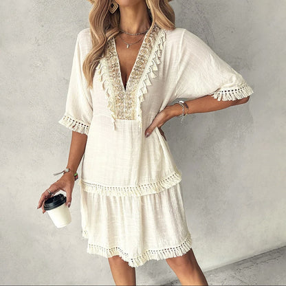 Chic V-Neck Summer Dress Sophie Laurie