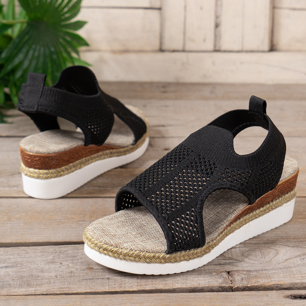 Breathable Wedge Sandals by Sophie Laurie