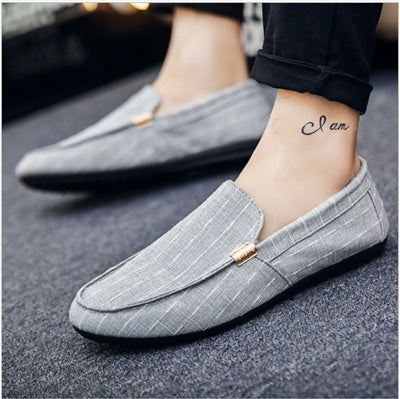 Striped Canvas Loafers Sophie Laurie Men's Shoes