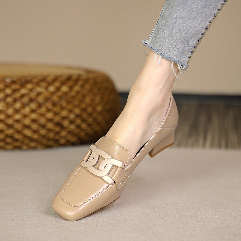 Retro Chunky Heel Pumps by Sophie Laurie