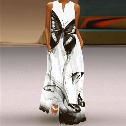 Vibrant Print Long Dress Sophie Laurie