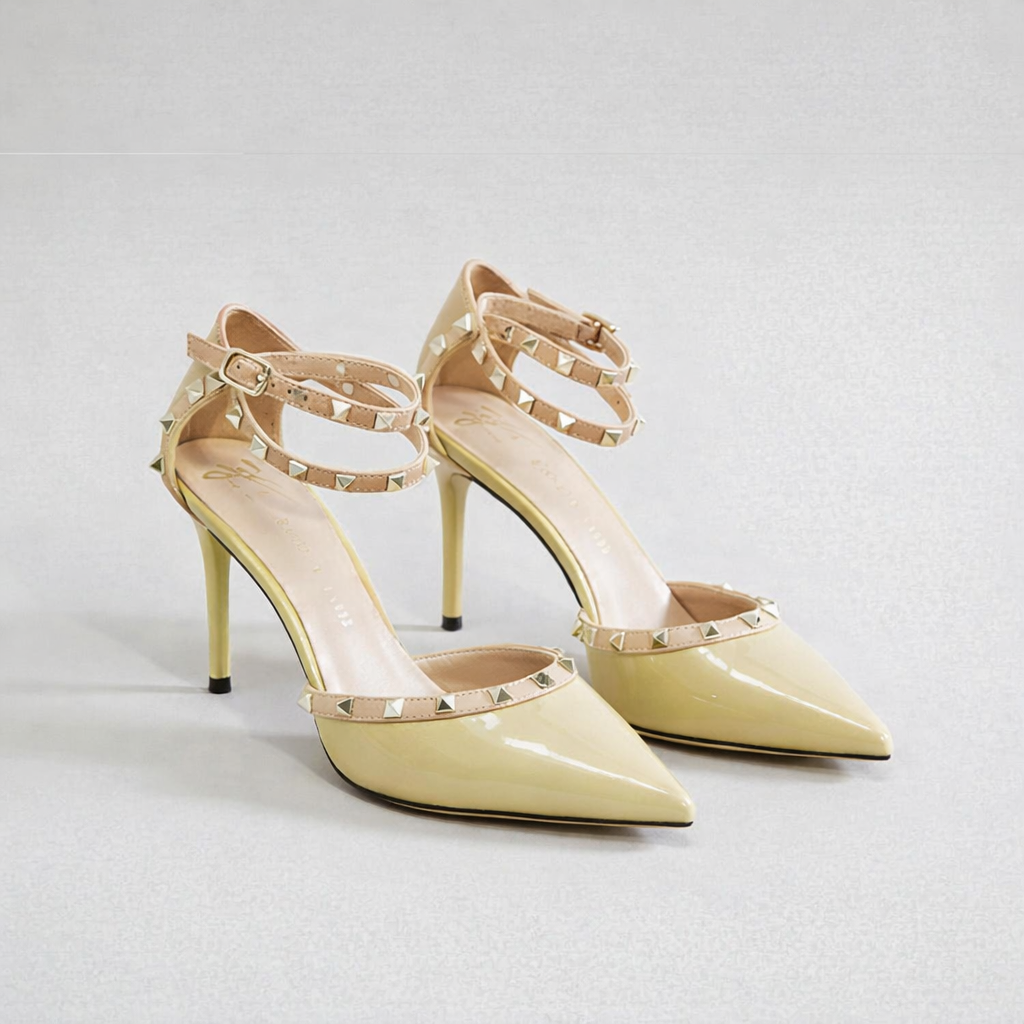 Chic Rivet High Heels by Sophie Laurie