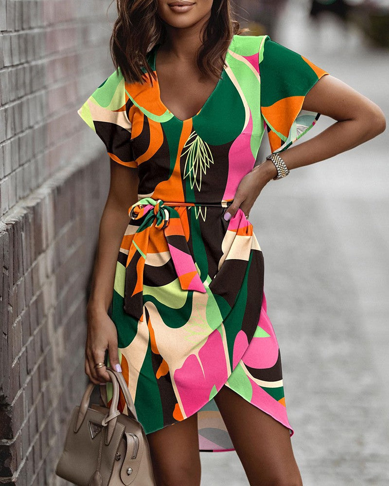 Vibrant Print Sophie Laurie Summer Commuter Dress