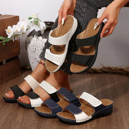 Artistic Sophie Laurie Plus-Size Wedge Sandals