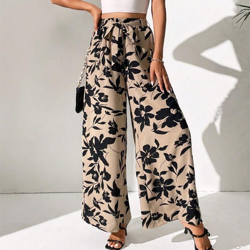Floral High Waist Wide Leg Pants by Sophie Laurie