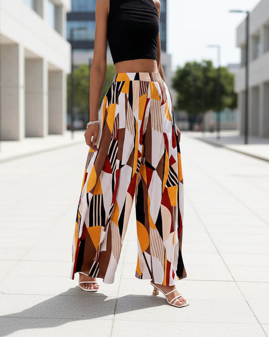 Vibrant Printed Sophie Laurie Bootcut Pants