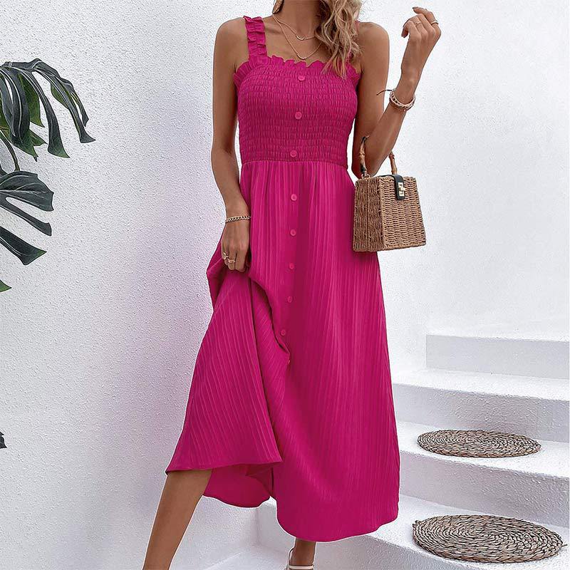 Chic Rose High Waist Dress by Sophie Laurie