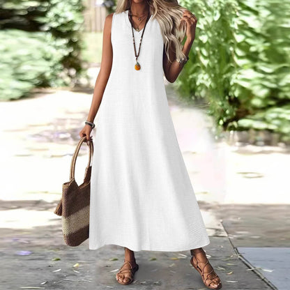 Chic Hemp Sleeveless Dress Sophie Laurie