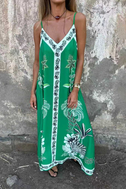 Retro Floral Sophie Laurie Printed Midi Dress