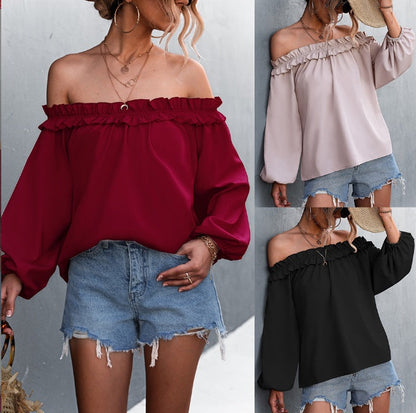 Chic Off-Shoulder Lantern Sleeve Top Sophie Laurie