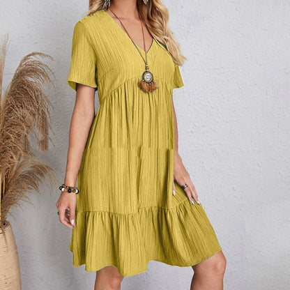 Chic Summer V-Neck Dress by Sophie Laurie
