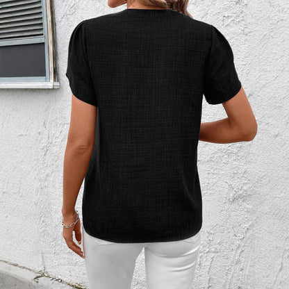Chic Printed Blouse Sophie Laurie Shoulder Pleat Top