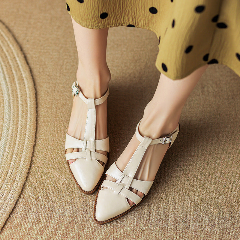 Retro Roman Closed Toe Sandals by Sophie Laurie