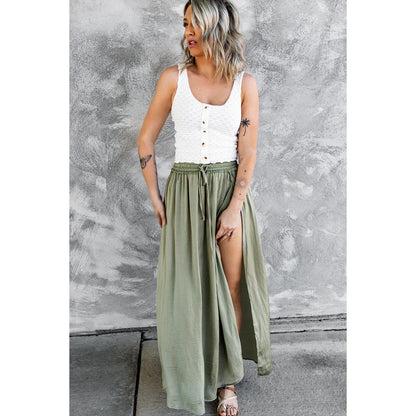 Flowy Slit Maxi Skirt by Sophie Laurie