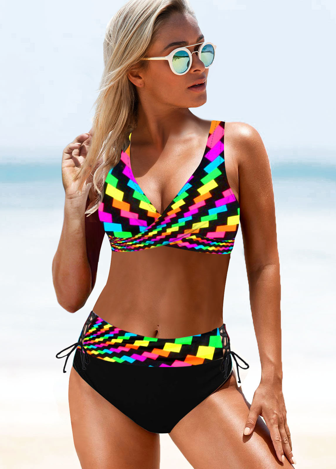 Vibrant High Waist Bikini by Sophie Laurie