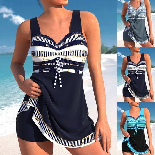 Chic Plus Size Split Skirt Bikini by Sophie Laurie